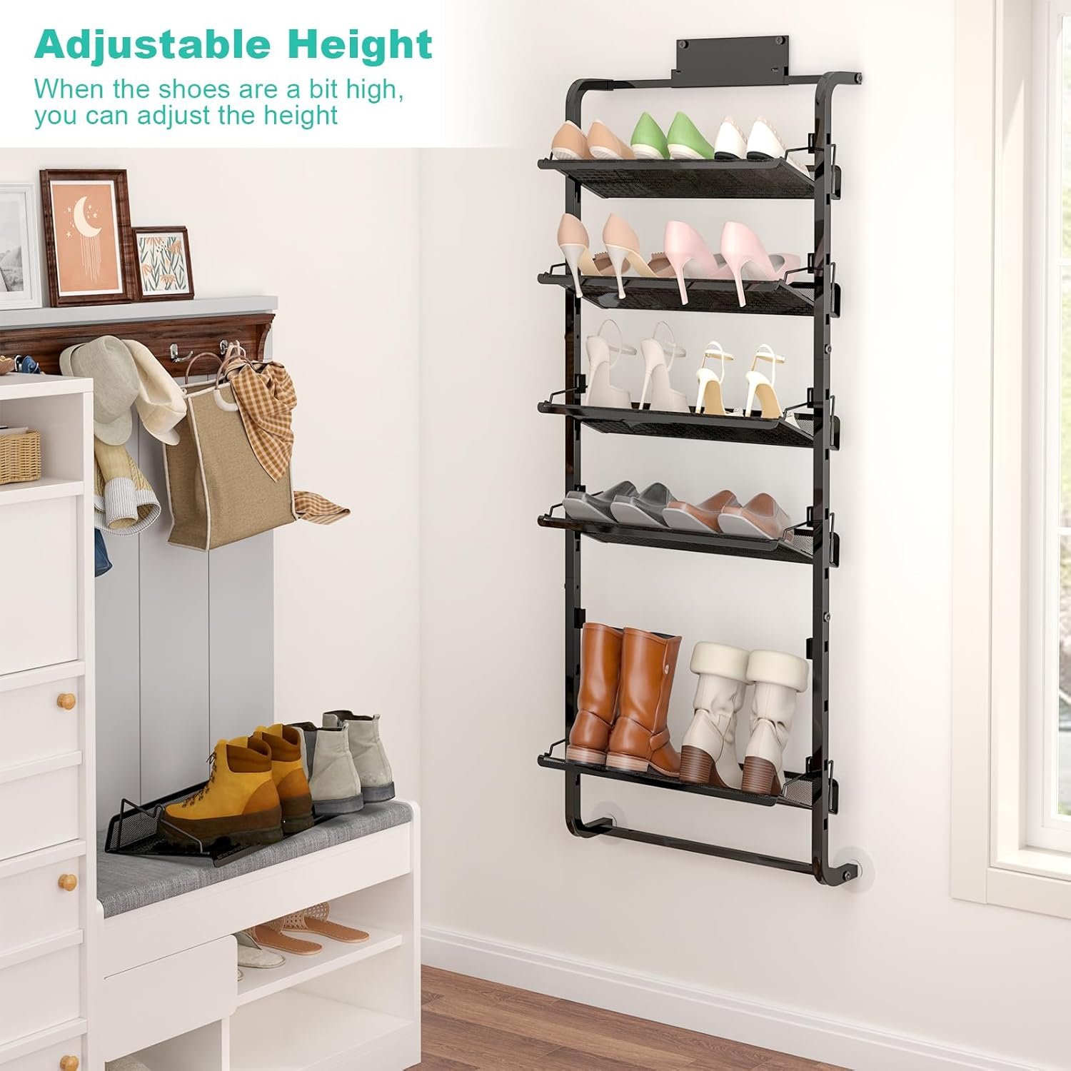 bukfen Over The Door Shoe Organizer - Image 4