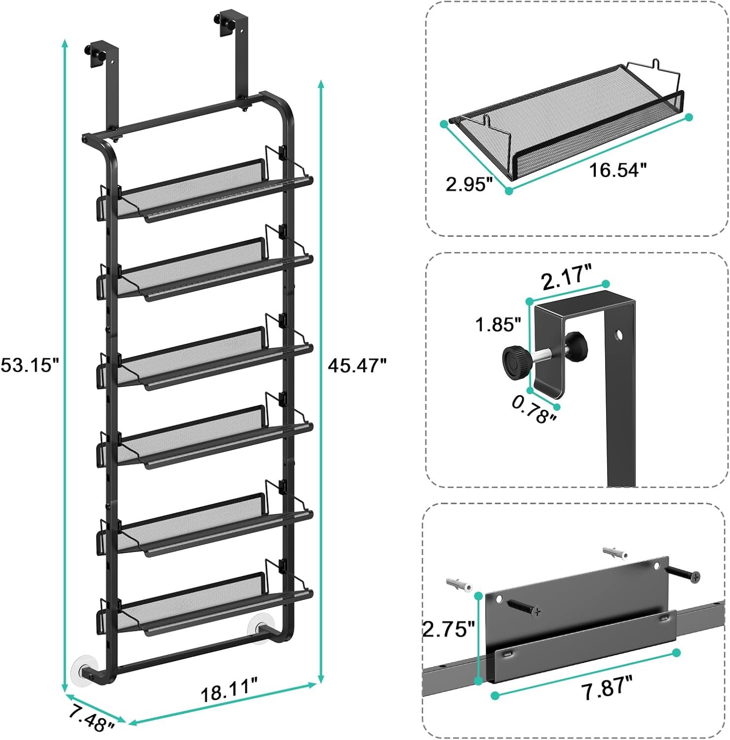 bukfen Over The Door Shoe Organizer - Image 7