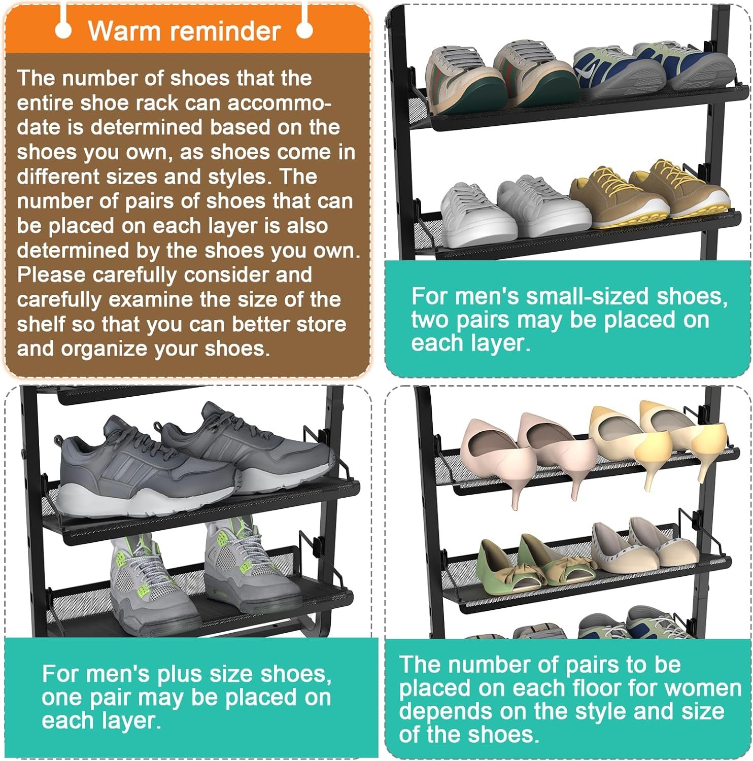 bukfen Over The Door Shoe Organizer - Image 6